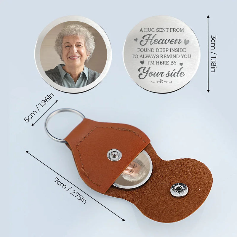 Custom Photo Your Love Is Our Eternal Memory - Memorial Personalized Custom Pocket Hug - Sympathy Gift For Family Members