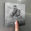 Custom Photo I Know What True Love Is Because Of You - Couple Personalized Custom Music Fridge Magnet That Can Play Songs - Gift For Husband Wife, Anniversary