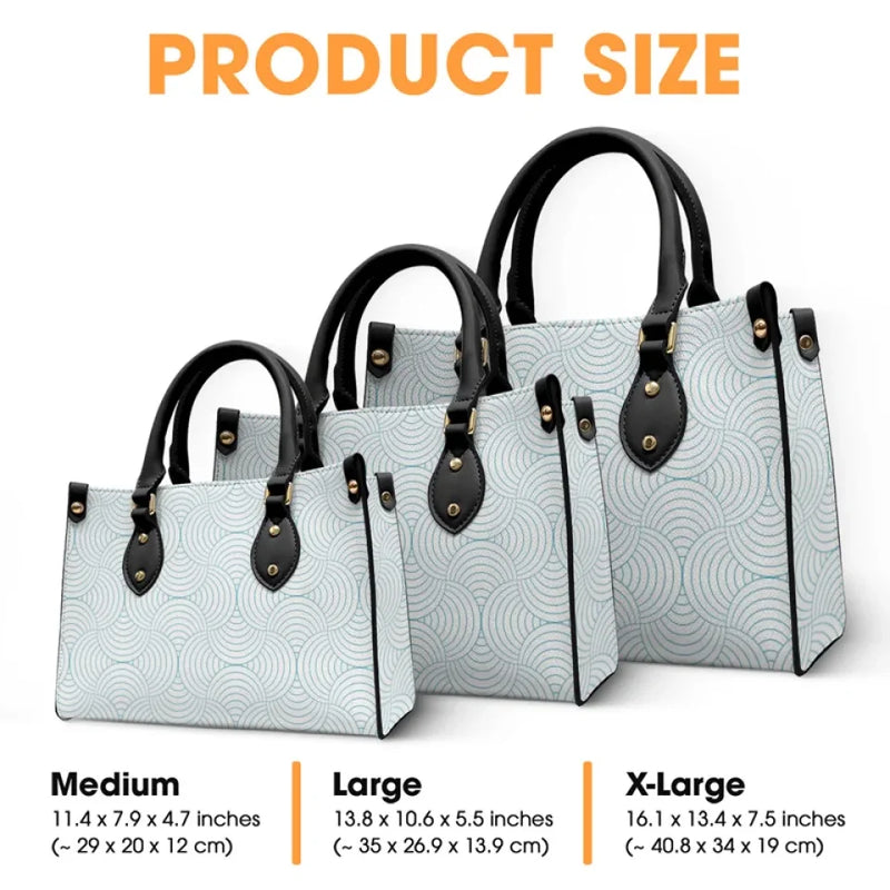 You Are My Guiding Star - Family Personalized Custom 3D Inflated Effect Printed Leather Handbag - Gift For Mom, Grandma