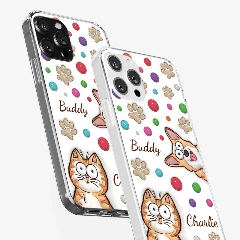 The Best Therapist Has Fur And Four Legs - Dog & Cat Personalized Custom 3D Inflated Effect Printed Clear Phone Case - Gift For Pet Owners, Pet Lovers