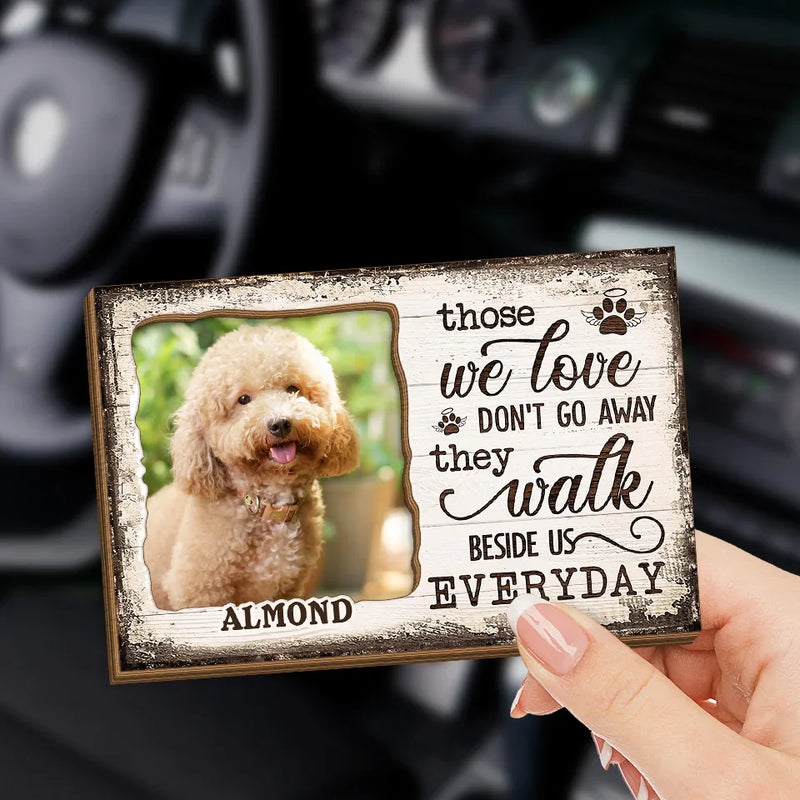 Custom Photo Silent Paws, Endless Love - Memorial Personalized Custom Car Visor Clip - Sympathy Gift For Pet Owners, Pet Lovers