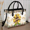 Grandma’s Embrace Is A Sanctuary For Love - Family Personalized Custom Leather Handbag - Gift For Mom, Grandma