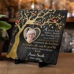 Custom Photo Memorial Tree Remembrance Decor - Personalized Stone With Stand