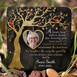 Custom Photo Memorial Tree Remembrance Decor - Personalized Stone With Stand