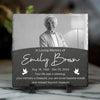 Custom Photo In Remembrance Of A Life Of Grace - Memorial Personalized Custom Square Shaped Memorial Stone - Sympathy Gift For Family Members