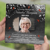Custom Photo You Will Remain In Our Hearts Forever - Memorial Personalized Custom Square Shaped Memorial Stone - Sympathy Gift For Family Members