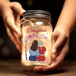 Custom Name Mother Daughter Gifts - Personalized Mason Jar Light