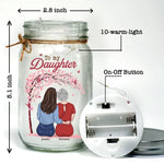 Custom Name Mother Daughter Gifts - Personalized Mason Jar Light