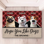 Custom Name Dog Lover Family Gifts - Personalized Doormat