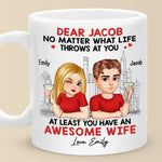 Custom Name Awesome Wife Gifts for Husband - Personalized Mugs