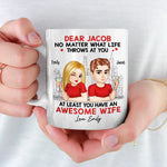 Custom Name Awesome Wife Gifts for Husband - Personalized Mugs