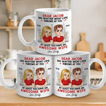 Custom Name Awesome Wife Gifts for Husband - Personalized Mugs