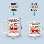 Custom Name Awesome Wife Gifts for Husband - Personalized Mugs