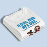 Custom Name Girl and Dog Gifts for Dog Lovers - Personalized Apparel