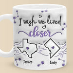 Custom Name Long Distance Friend Gifts - Personalized Mugs