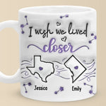 Custom Name Long Distance Friend Gifts - Personalized Mugs