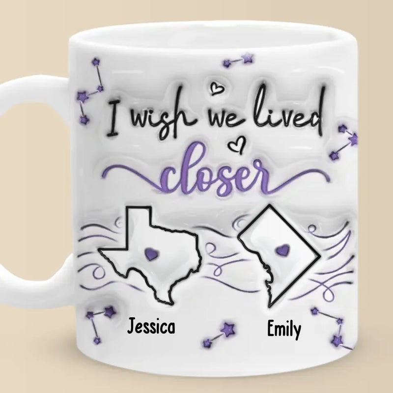 Custom Name Long Distance Friend Gifts - Personalized Mugs
