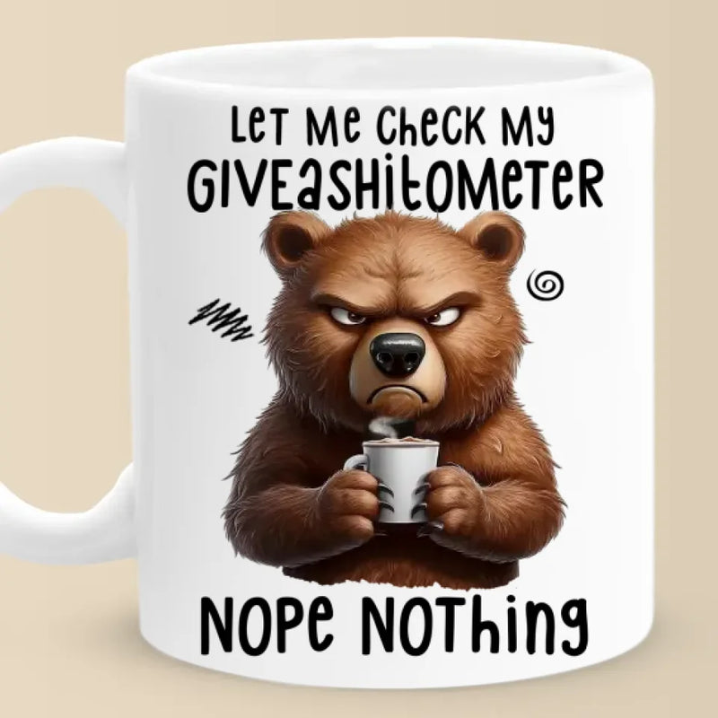 Funny Chicken Giveashitometer Coffee Gift - Mug