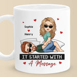 Custom Name Flirty Couple Gifts - Personalized Mugs