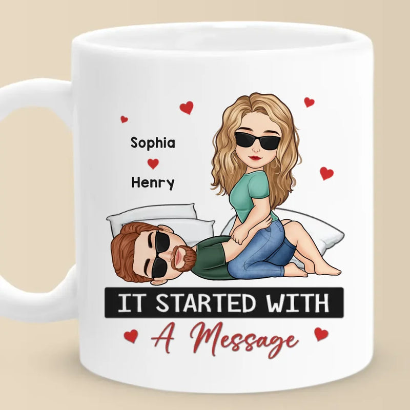 Custom Name Flirty Couple Gifts - Personalized Mugs