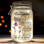 Custom Name Daughter Gifts from Mom - Personalized Mason Jar Light