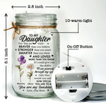 Custom Name Daughter Gifts from Mom - Personalized Mason Jar Light