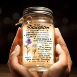 Custom Name Daughter Gifts from Mom - Personalized Mason Jar Light