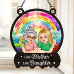 Custom Name Mother Daughter Gifts - Personalized Suncatcher Ornament