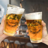 Let's Raise A Glass To My Brother - Family Personalized Custom Beer Glass - Gift For Family Members