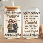 Custom Name Funny Partner in Crime Gifts for Best Friends - Personalized Glass Cup