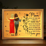 Custom Name Mother Daughter Gifts for Mom - Personalized Frame Light Box