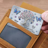 Those We Love Don't Go Away, They Just Fly Beside Us Every Day - Memorial Personalized Custom Aluminum Wallet Card - Sympathy Gift For Family Members