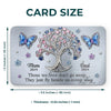 Those We Love Don't Go Away, They Just Fly Beside Us Every Day - Memorial Personalized Custom Aluminum Wallet Card - Sympathy Gift For Family Members