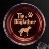The Dogfather - Dog Personalized Custom Whiskey Glass - Gift For Pet Owners, Pet Lovers