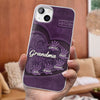 Grandma’s Hands, A Map Of Love And Wisdom - Family Personalized Custom Clear Phone Case - Gift For Mom, Grandma