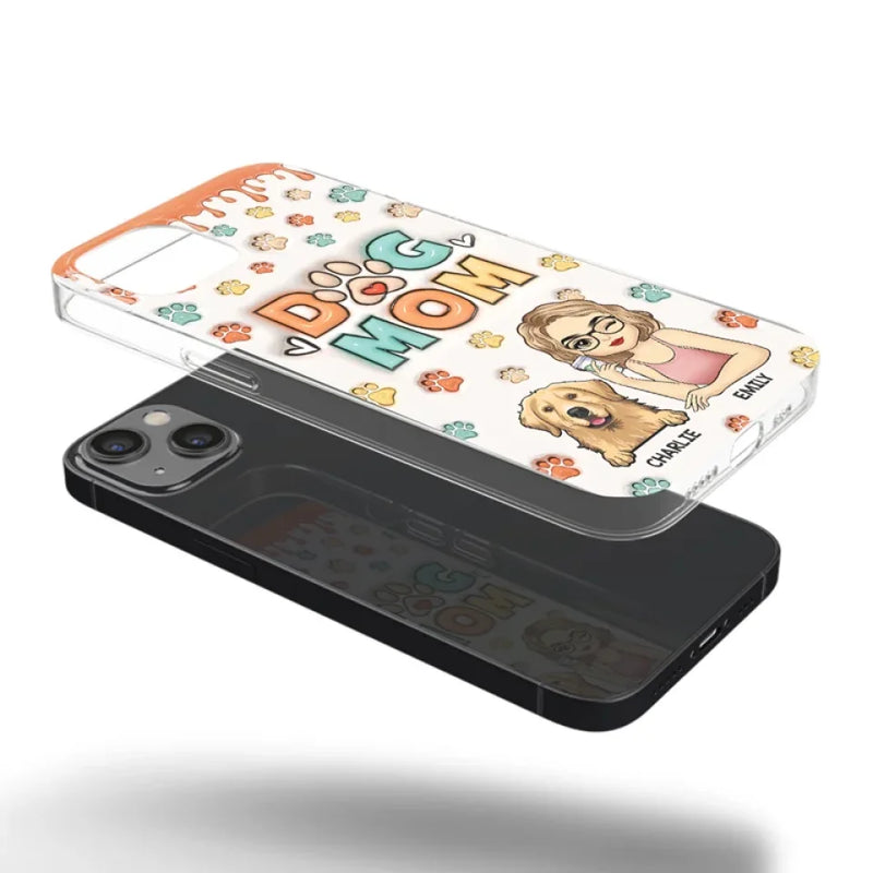 Custom Name Dog Mom Gifts for Pet Lovers - Personalized Phone Case