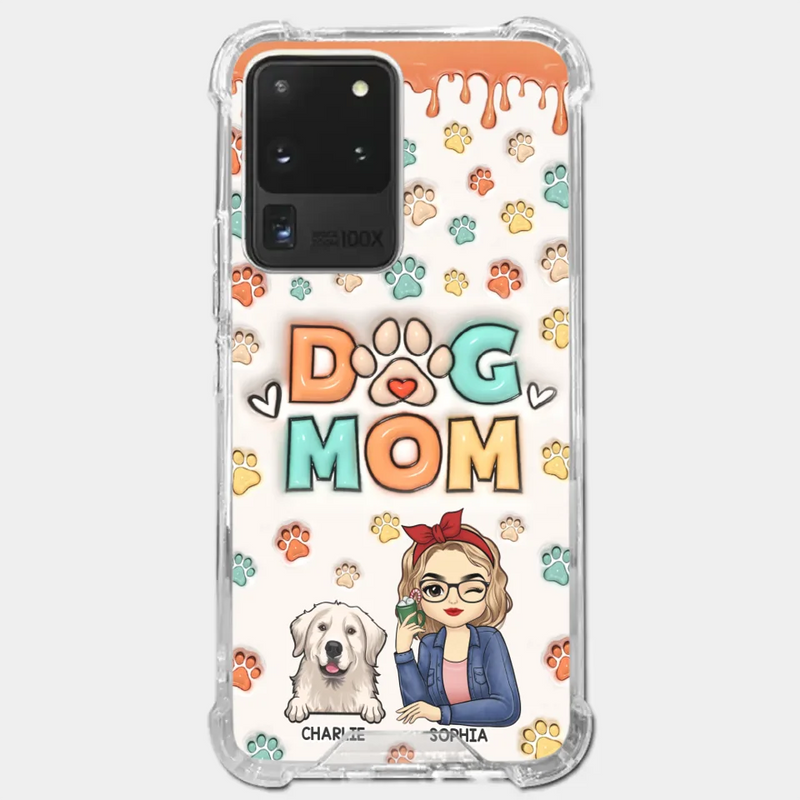 Custom Name Dog Mom Gifts for Pet Lovers - Personalized Phone Case