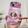 Custom Photo I Will Always Carry Mom With Me  - Memorial Personalized Custom Clear Phone Case - Sympathy Gift For Family Members