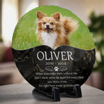 Custom Pet Photo Memorial Gifts - Personalized Stone With Stand