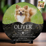 Custom Pet Photo Memorial Gifts - Personalized Stone With Stand