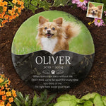 Custom Pet Photo Memorial Gifts - Personalized Stone With Stand