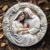 Faith, Hope, And Love - Family Personalized Custom 3D Effect Printed Round Shaped Stone With Stand - Gift For Family Members