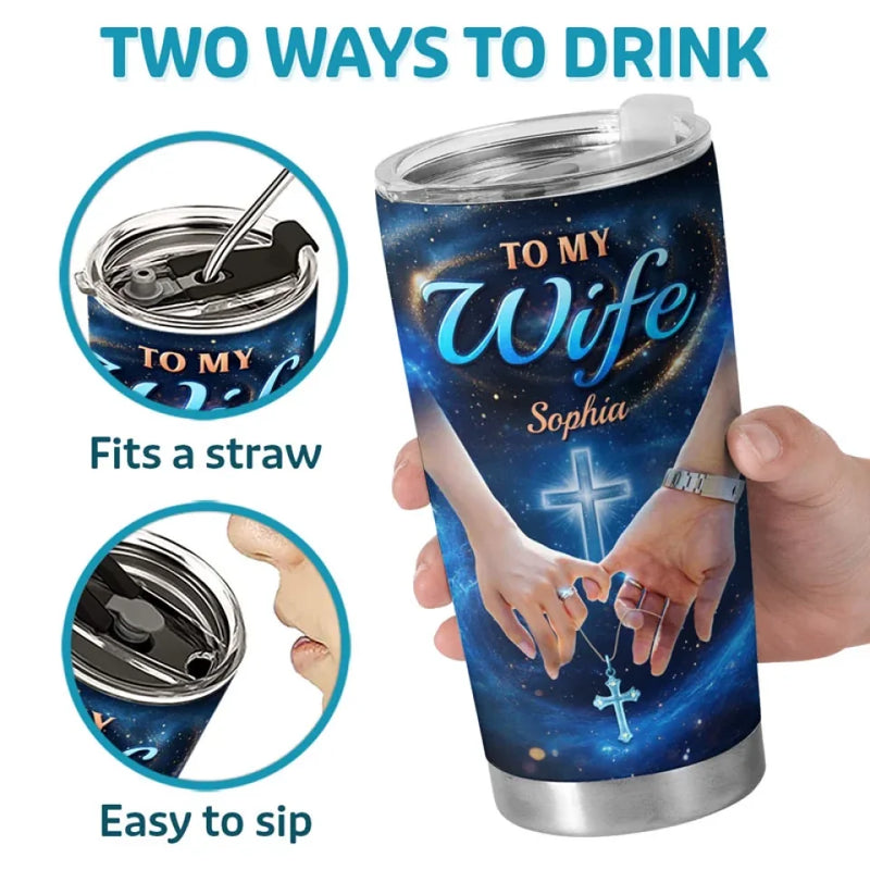 Slow And Steady, Together Forever - Couple Personalized Custom Tumbler - Gift For Husband Wife, Anniversary