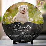 Custom Pet Photo Memorial Gifts for Dog Lovers - Personalized Stone With Stand