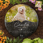 Custom Pet Photo Memorial Gifts for Dog Lovers - Personalized Stone With Stand