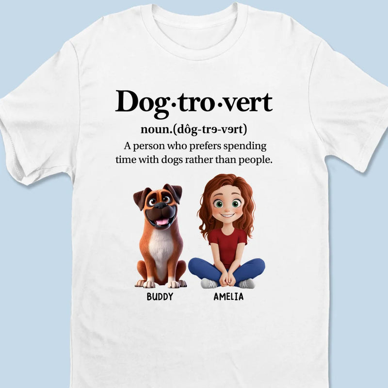 Dog-Tro-Vert, For People Who Find Peace In Paws - Dog Personalized Custom Unisex T-shirt, Premium T-shirt, Hoodie - Gift For Pet Owners, Pet Lovers