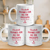 You Are My Rock, My Home, And My Everything - Couple Personalized Custom Mug - Gift For Husband Wife, Anniversary