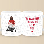 Custom Name Romantic Couple Gifts - Personalized Mugs