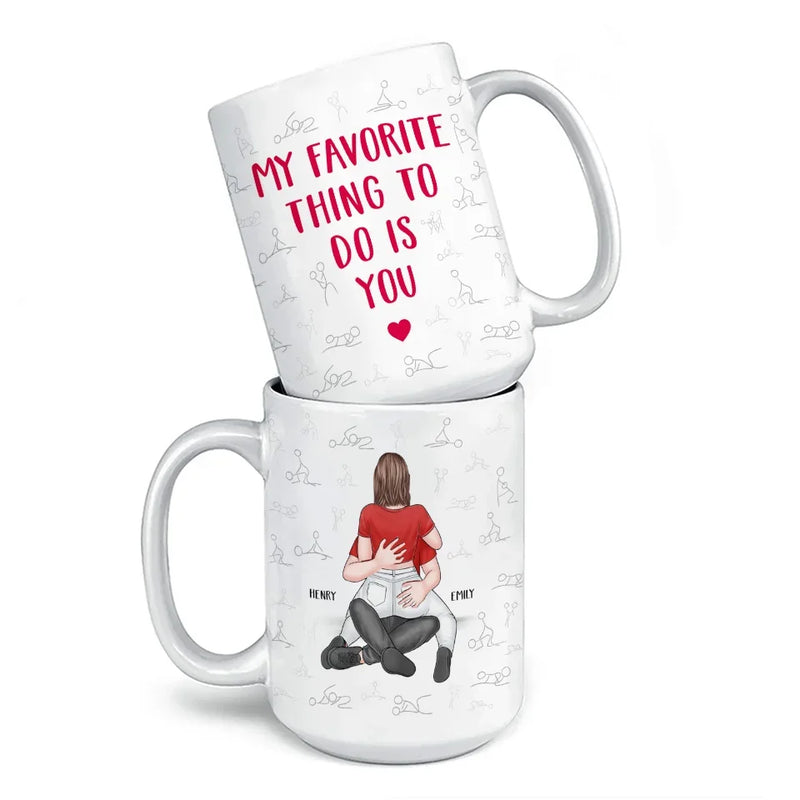 Custom Name Romantic Couple Gifts - Personalized Mugs