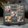 Custom Photo A Cherished Reminder Of Love That Connects Us - Memorial Personalized Custom Square Shaped Stone With Stand - Sympathy Gift For Family Members